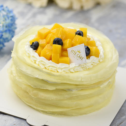 【芒果千层】新鲜芒果奶油水果生日蛋糕下午茶 商品图2