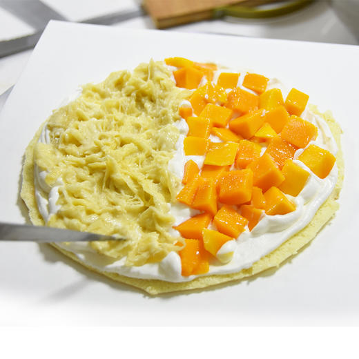 【榴芒千层双拼】榴莲,新鲜芒果生日蛋糕下午茶 商品图2