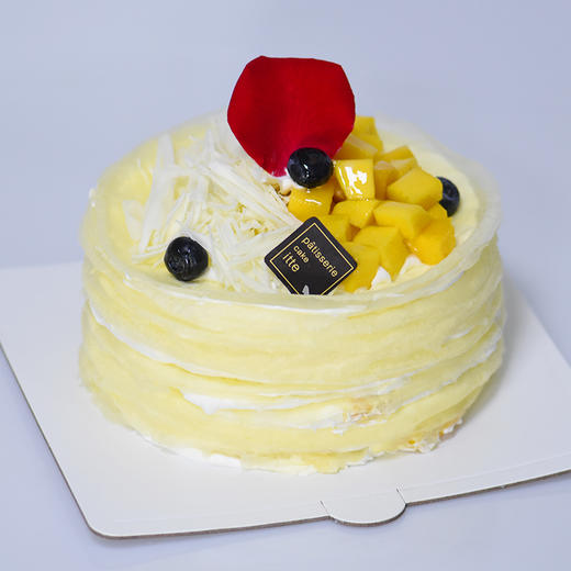【榴芒千层双拼】榴莲,新鲜芒果生日蛋糕下午茶 商品图1