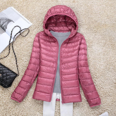 【羽绒服】秋冬女装女款大码韩版修身轻薄款羽绒服女式短款连帽外套 商品图2