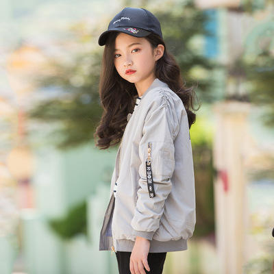 【童装】 女童休闲外套新款中大童棒球服韩版童装夹克 商品图6