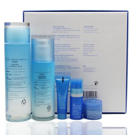 【保税仓】韩国兰芝清爽水乳两件套 （送3小样）清爽水200ml/清爽乳液120ml/赠品包含水库凝肌精华10ml/睡眠面膜15ml/均匀啫喱霜10ml 商品图3