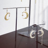 momoko｜18x14mm Crescent Moon & Star Earrings [耳环 3色可选] 商品缩略图4