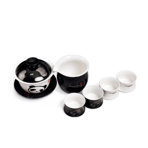 熊猫屋PANDAHOUSE 醉·黑白功夫茶茶具  送纸袋 商品图1