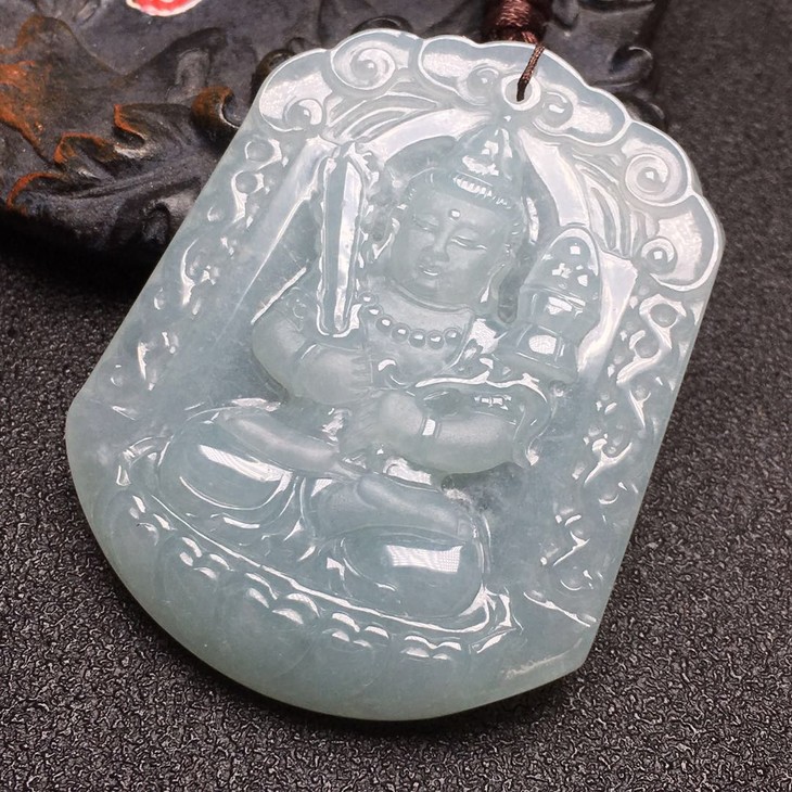 d61269翡翠冰糯种虚空藏菩萨