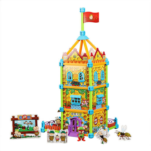 益智拼插丨小小建筑师·蜜蜂大厦  动手搭建，提高孩子构建立体空间能力 商品图4