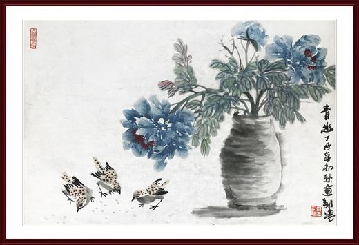 邹凌-真迹- 国画花鸟《清幽》    卧室  玄关  餐厅  书房 商品图1