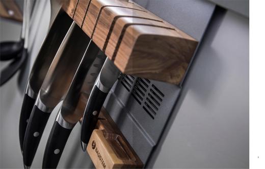 BASISTEM 厨房收纳 巴塞尔 吸铁实木刀架 商品图1