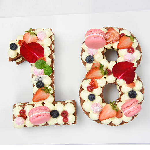 【数字蛋糕】淡奶油 网红 鲜花蛋糕 商品图0