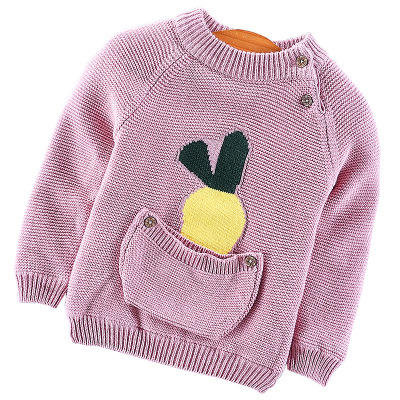 【童装毛衣】韩版秋冬加绒男女童装毛衣 宝宝针织衫萝卜套头儿童毛衣 商品图7