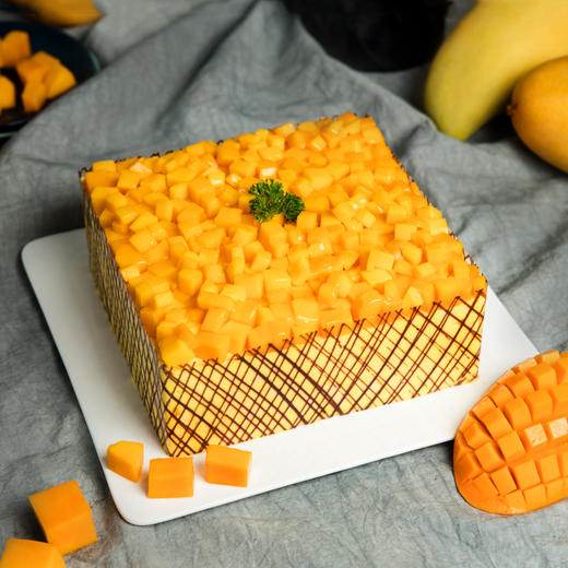 芒果慕斯蛋糕 2磅 免费送货上门 商品图1