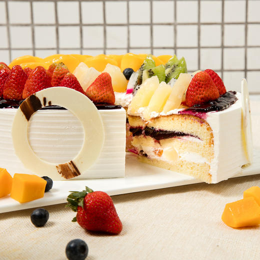 4磅 蓝莓鲜果蛋糕 免费送货上门 商品图3