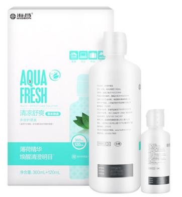 海昌 清凉舒爽 草本物语 护理液120ml、360ml+120ml、500ml+120ml 商品图4