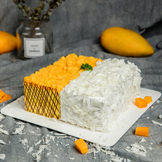 榴芒双拼蛋糕 2磅 免费送货上门 商品图0