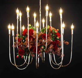 16头大弯水晶灯【运费自理】