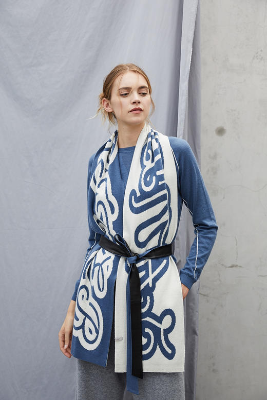 秋冬 羊绒双面围巾  SJF18P161N 商品图2