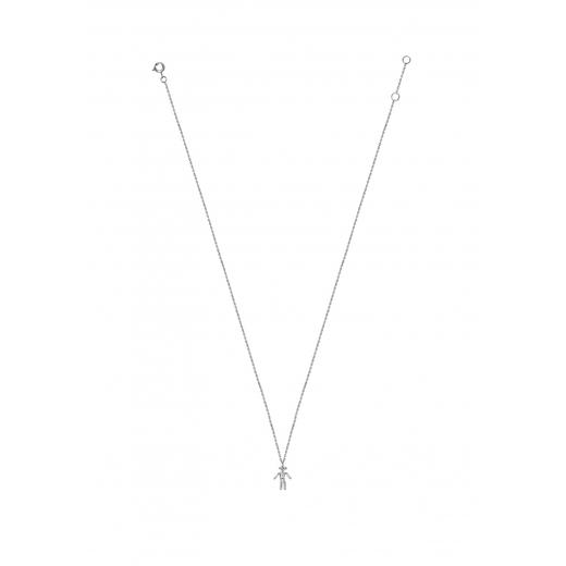 详询客服｜Little Ones-Pendentif boy-男孩 18K白金 钻石 项链［法国设计师］ 商品图1