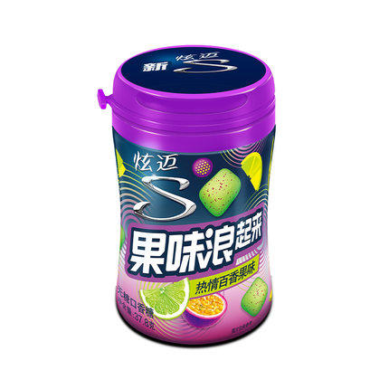 37.8g炫迈果味浪起来口香糖热情百香果味 /酷爽柠檬味 商品图0
