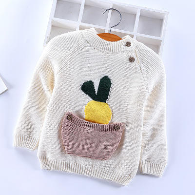 【童装毛衣】韩版秋冬加绒男女童装毛衣 宝宝针织衫萝卜套头儿童毛衣 商品图8