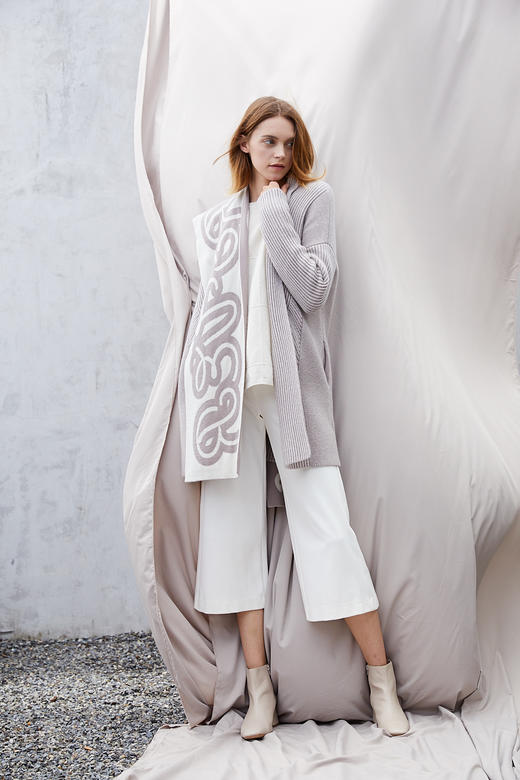 秋冬 羊绒双面围巾  SJF18P161N 商品图5