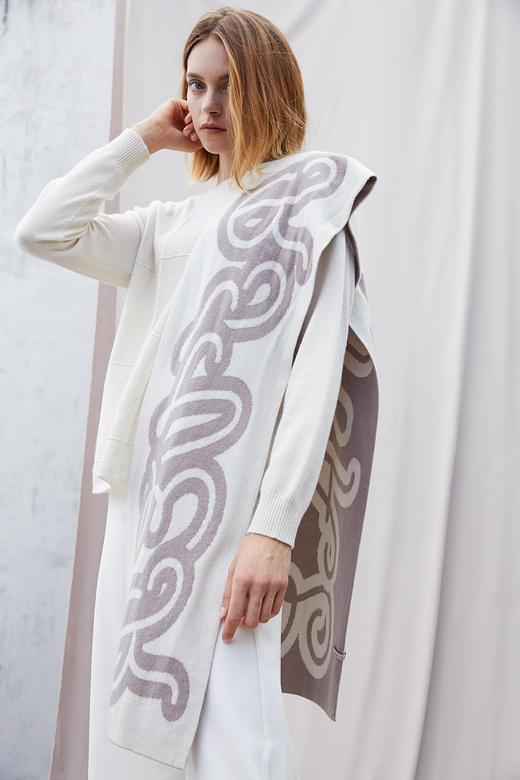 秋冬 羊绒双面围巾  SJF18P161N 商品图3