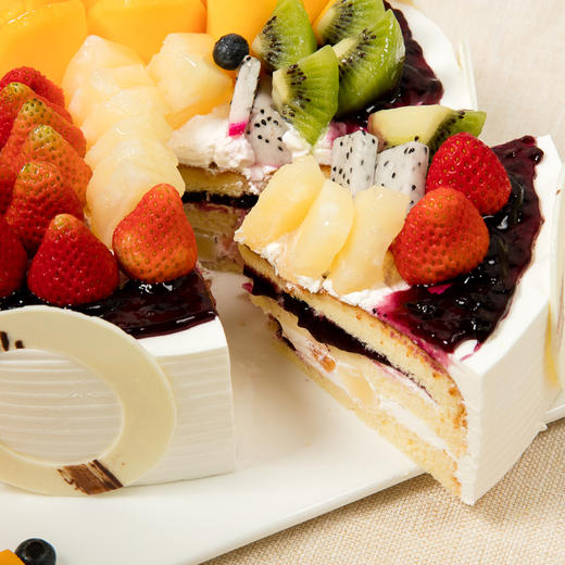 4磅 蓝莓鲜果蛋糕 免费送货上门 商品图4