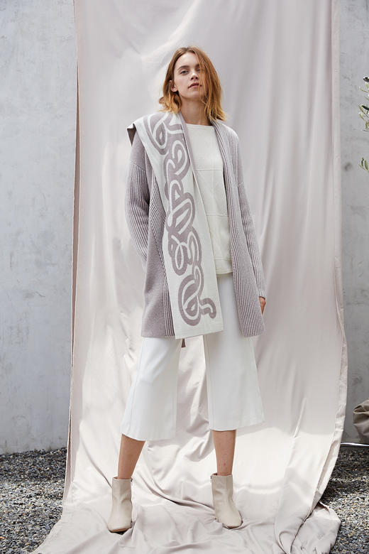 秋冬 羊绒双面围巾  SJF18P161N 商品图4