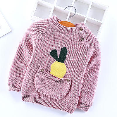 【童装毛衣】韩版秋冬加绒男女童装毛衣 宝宝针织衫萝卜套头儿童毛衣 商品图5