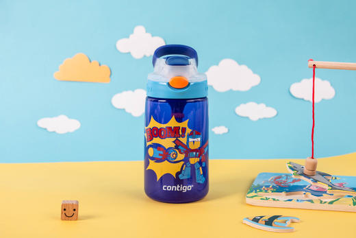 美国contigo儿童运动水杯保温杯400ml
