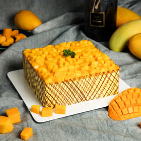 芒果慕斯蛋糕 2磅 免费送货上门