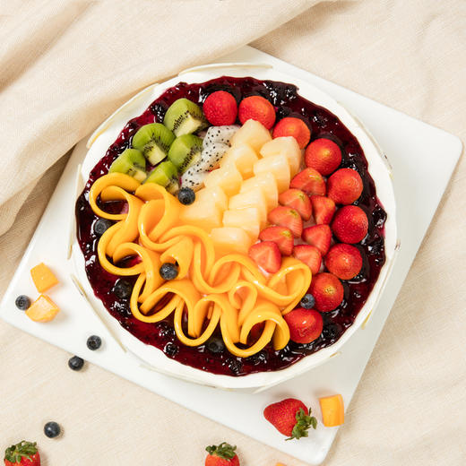 4磅 蓝莓鲜果蛋糕 免费送货上门 商品图1