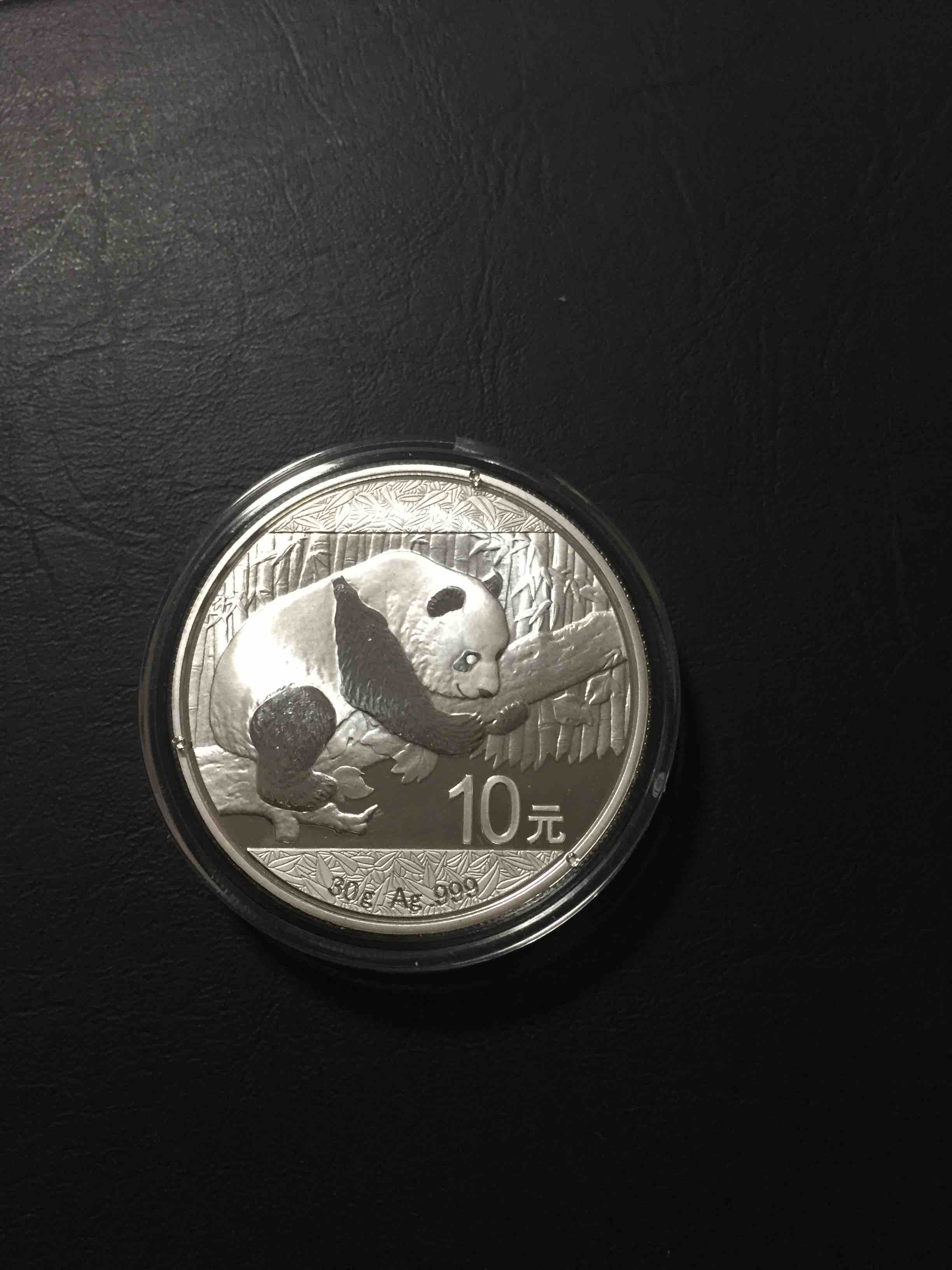 2016年熊猫银币含纯银30g带证书