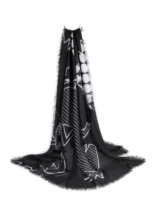 sandriver 天地大美之皇冠小恐龙羊绒围巾 jpf17p713b