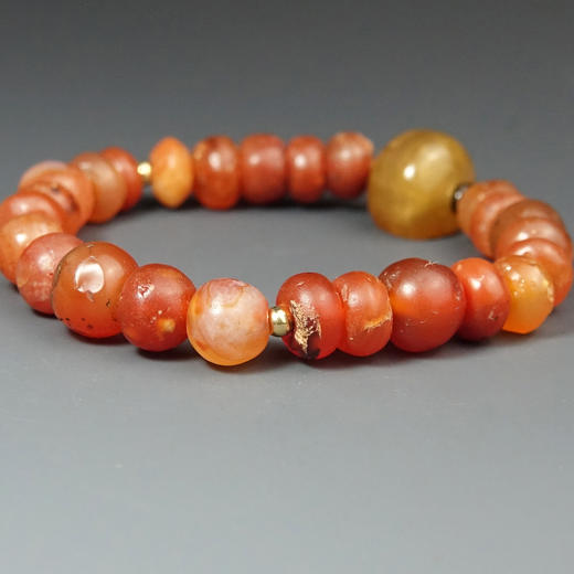 萨珊波斯印章珠+汉代红玛瑙手串 商品图2