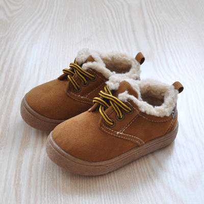 男女童棉鞋冬季小童宝宝棉鞋男童女童学步鞋儿童加绒保暖婴儿冬鞋