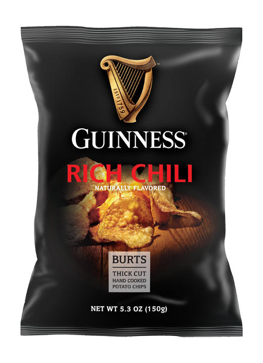 【香浓黑啤味健力士薯片】guinness黑啤味/辣味手工制薯片出自英国