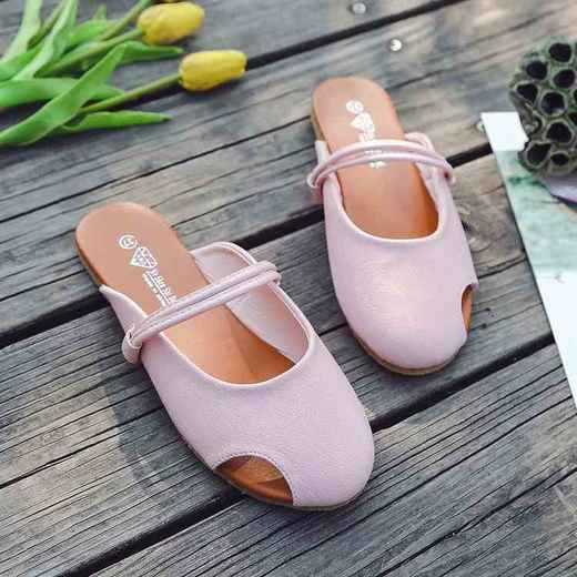 【凉鞋】购凉拖鞋女夏季新款包头镂空平底文艺复古时尚百搭外穿女 商品图2