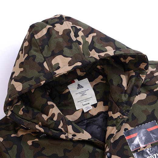 【清仓秋冬2021】LSDZW雷萨顿威男士大码棉衣肥佬中长款棉服加厚胖子修身冬装外套 商品图2