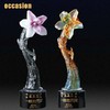 琉璃奖杯定制 创意白玉兰奖品 颁奖年会纪念品制作 水晶奖杯定做 商品缩略图1