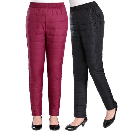 JMY-AOY-1808冬季羽绒裤女外穿加厚大码高腰羽绒裤加厚修身防寒保暖 商品图1