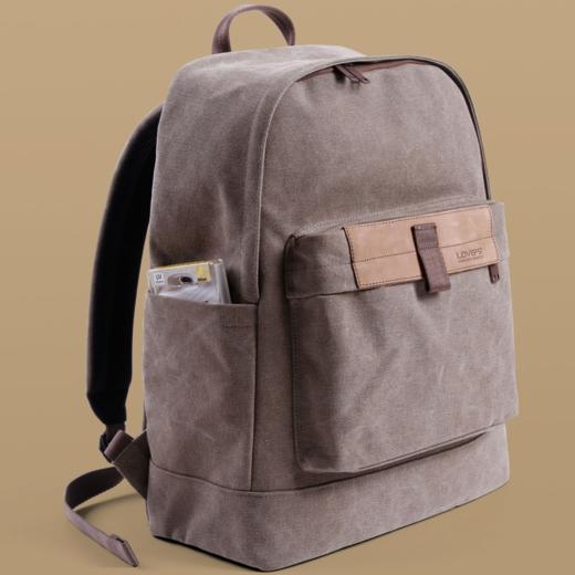 狼族优选丨1机3镜 经典帆布都市休闲双肩摄影包（TR-1520） 商品图0