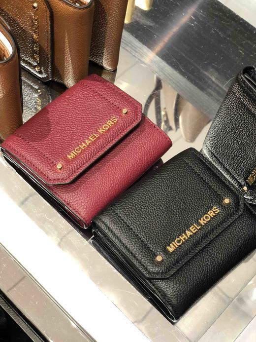 清库存！MK 铆钉全能短钱包 金色发财色 商品图1