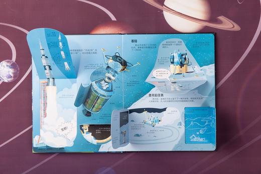 尤斯伯恩看里面·揭秘航天器  风靡全球的英国儿童科普经典，英国尤斯伯恩出版公司授权，70+翻页+超大折页，让孩子动手揭开表象下的秘密 商品图8