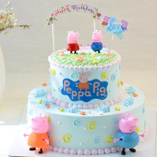 【小猪佩奇】奶油水果  儿童巧克力造型蛋糕 商品图1
