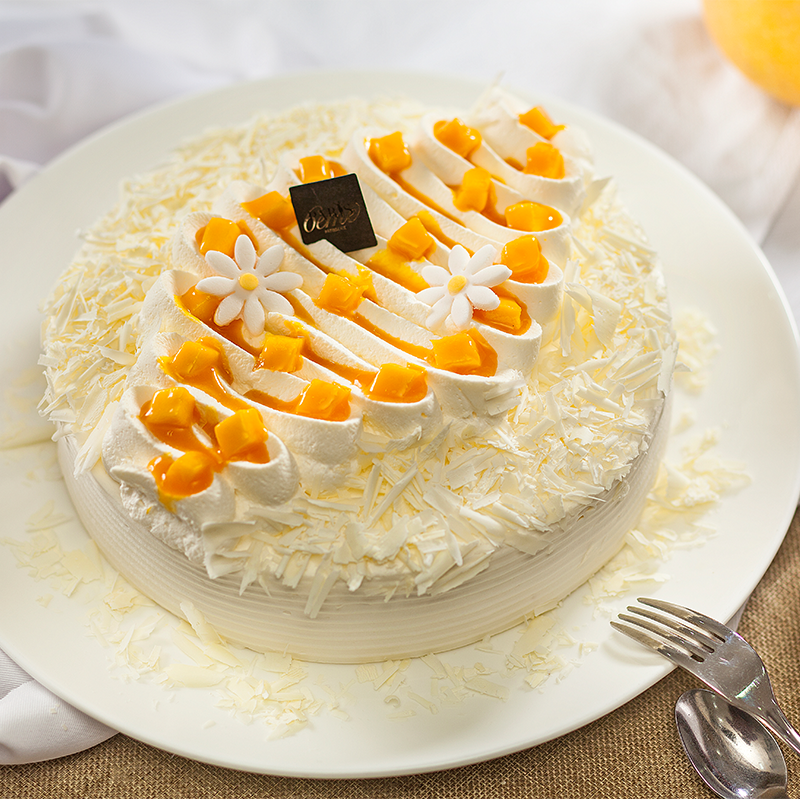 【芒果百香果奶油蛋糕】