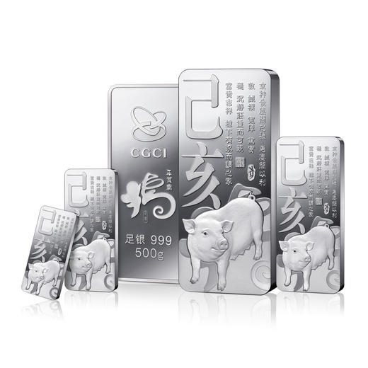 【中国金币】2019年猪年贺岁银条（99.9%） 商品图0