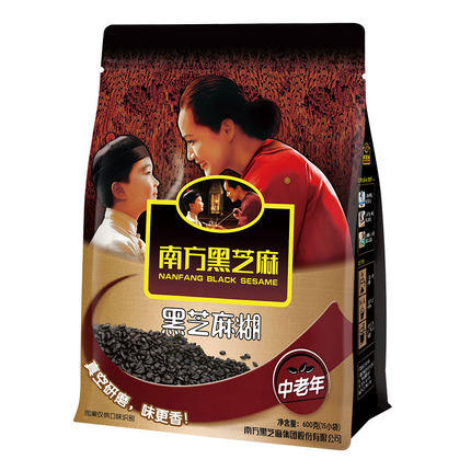 600g南方黑芝麻糊（低糖/无糖/核桃味/中老年/女人红枣味/精装原味） 商品图3