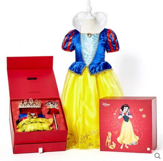 迪士尼正品白雪公主COSPLAY套装女童公主裙首饰配件角色扮演礼盒 商品图4