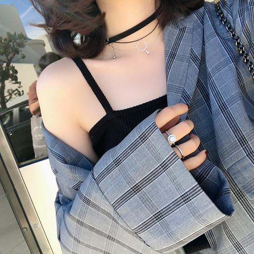 特价不退不换 介意慎拍！ 金蘑菇菇 洋气休闲feel的廓形套装西装外套格子短裤 商品图5