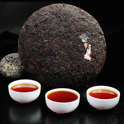 【食品酒水】天岭茶叶 老树醇香茶普洱熟茶357克/饼云南特产古树熟茶 商品图3